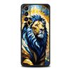 Двухцветный чехол-сумка с узором «крест» и изображением льва для Samsung Galaxy S26 S25 S24 S23 S22 S20 S21 FE Ultra S25Edge Plus 5G, из мягкого ТПУ
