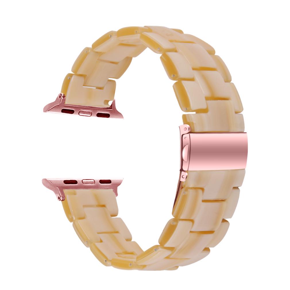 "Compatible Resin & Rubber Strap for Apple Watch 42mm/46mm"