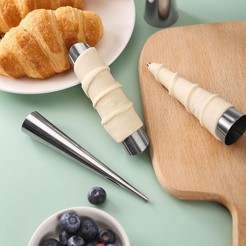 Большая спиральная форма для выпечки круассанов из нержавеющей стали