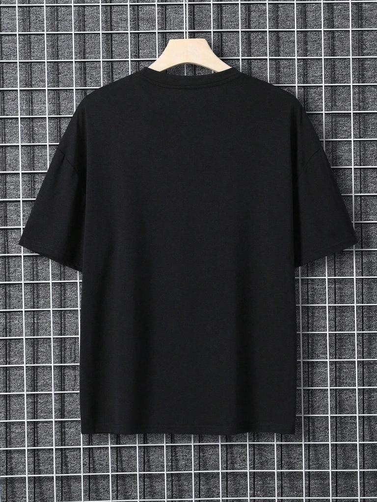 Вид на улицу Бруклина, Нью-Йорк Мужская одежда большого размера Высококачественная уличная мода Хлопковые топы Повседневная свободная футболка