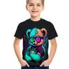 4-15 Years Old T Shirts Bear Dog Comfortable Polyester Boys Girls Children Long Sleeve T-Shirt Cartoon 3D Printed T Shirt Kids Clothing