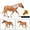 Oenux Оригинал Лесной Дикий Степной Конь Сельскохозяйственное Животное Лошадь Реалистичная Модель Фигурки Хафлингер Ферганский конь ПВХ Фигурки Игрушка Ребенок