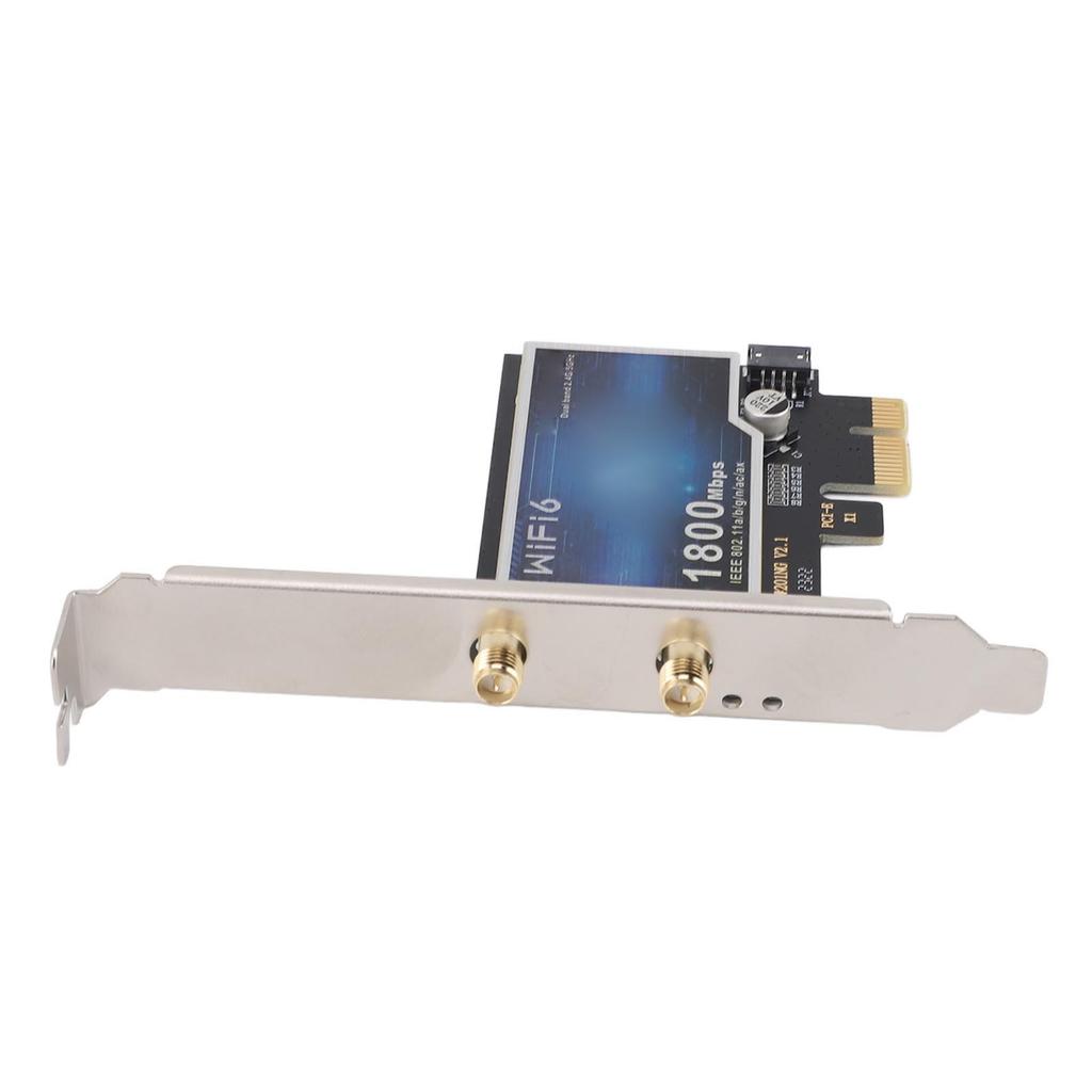 PCIE Wireless Network Card Desktop Dual Band Gigabit Network Card 1800Mbps PCIE Wireless Adapter for Desktop Computer