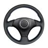 Black Faux Leather Car Steering Wheel Cover for Toyota RAV4 Celica MR2 Supra Caldina Matrix Voltz Corolla 1996-2008