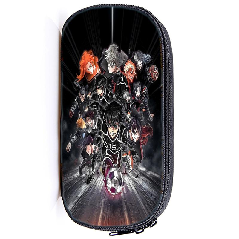 Blue Lock Kawaii Pencil Cases Isagi Yoichi Pencil Bag Nagi Seishiro Pouch Holder Box for Girls Office Student Stationery Organizer School Supplies