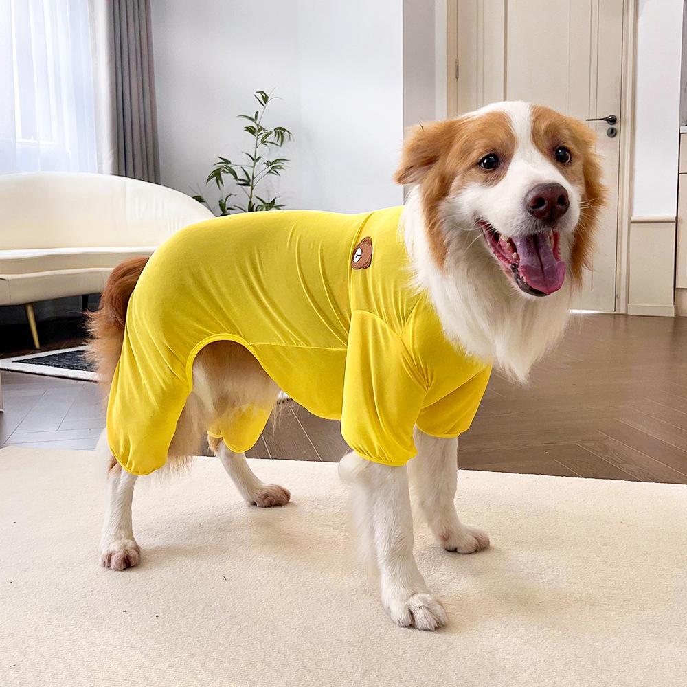 Pet Four-legged Clothes Vest Dog Cat Dog Supplies Cat Air Conditioner Clothing Anti-dirty and Anti-mosquito Golden Retriever Corgi Clothing
