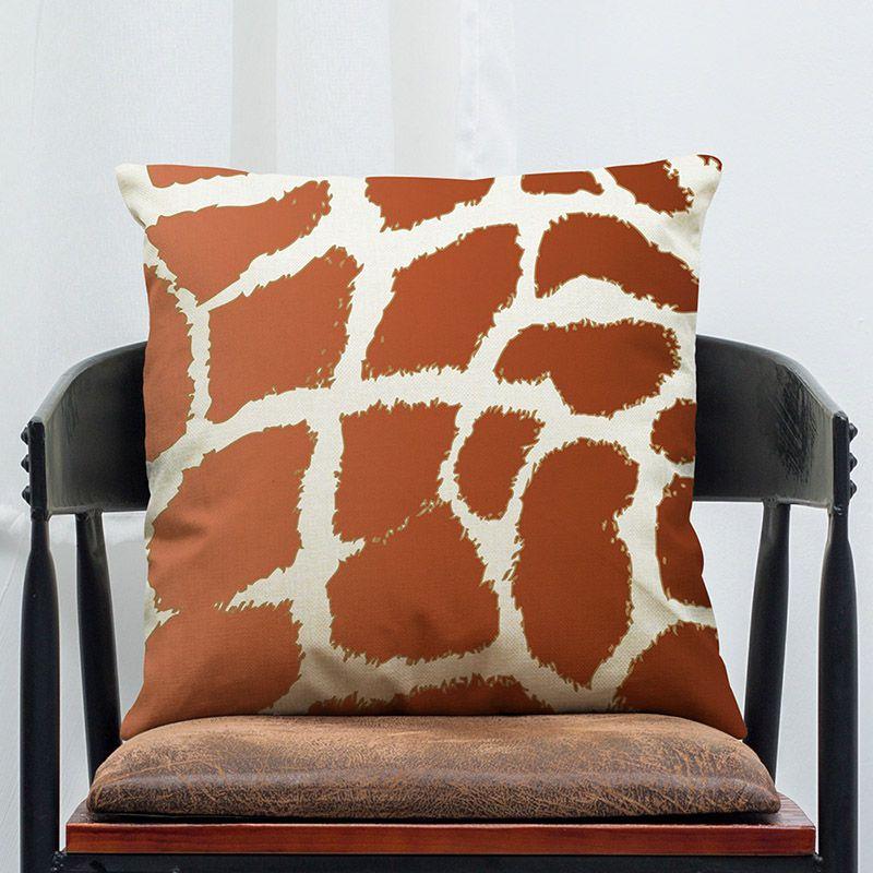 Skin Zebra Animal Leopard Print Pillow Case Sofa Throw Cushion Cover Decor