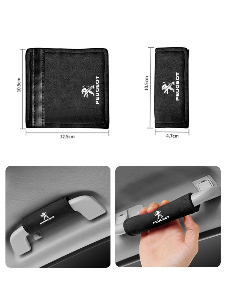 2pcs Car Interior Roof Handle Cover Comfort Protector for Peugeot 206 307 308 3008 207 208 407 508 5008 107 2008 car Accessories