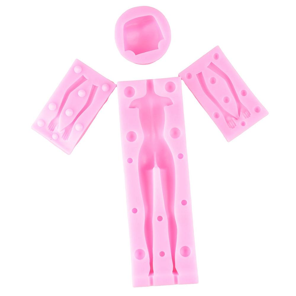 Full Body 3D Woman Mold Silicone Fondant Molds Kit Clay Decorating