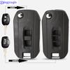 Jingyuqin Folding Car Key Case 2/3 Buttons Remote For CHEVROLET CAPTIVA Car Key Modified Blank Key Shell Cover