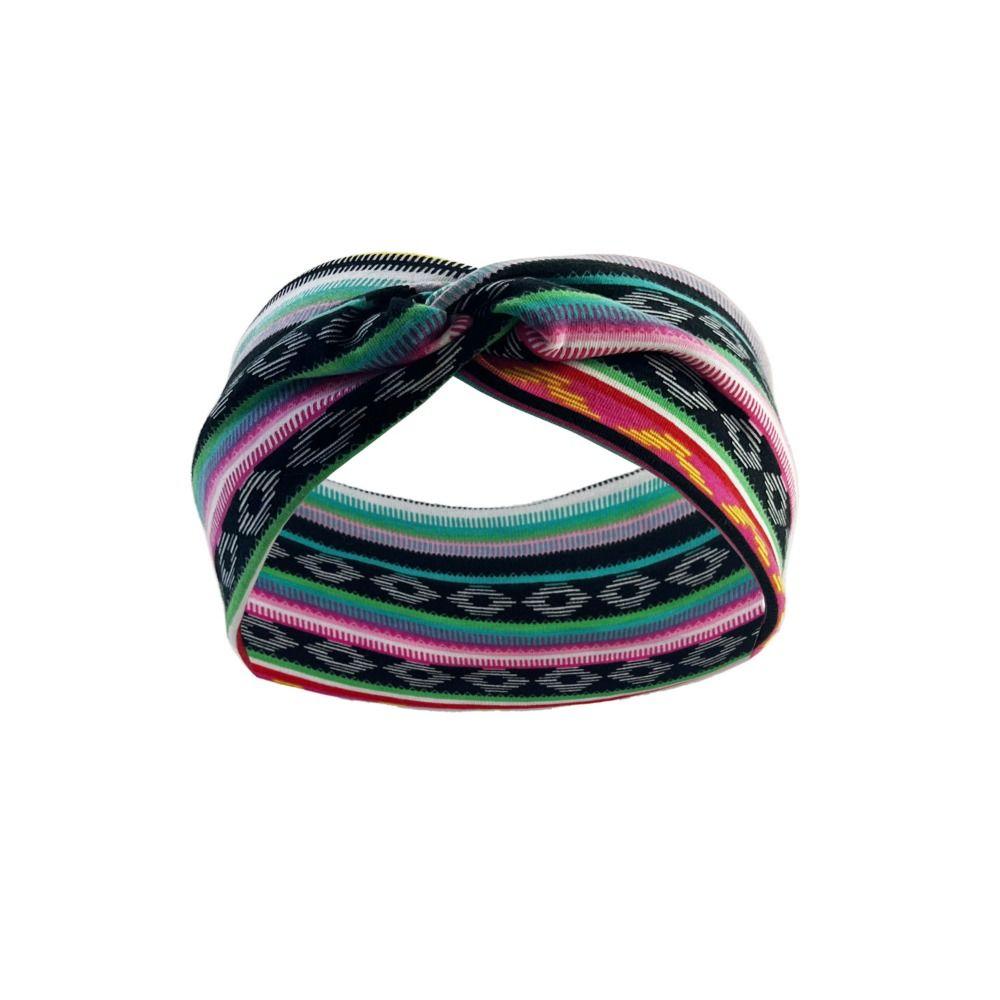 10*25cm Bohemian Yoga Elastic Headband Sweat Absorbent Sports Fitness Headband