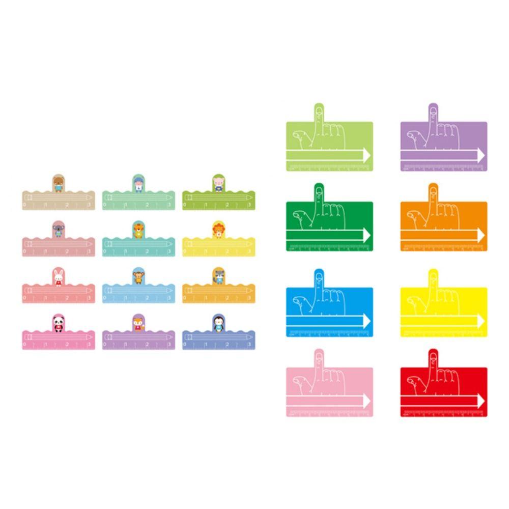 2pcs Lovely Student Writing Aid Ruler Multifunctional Writing Aid Ruler Office