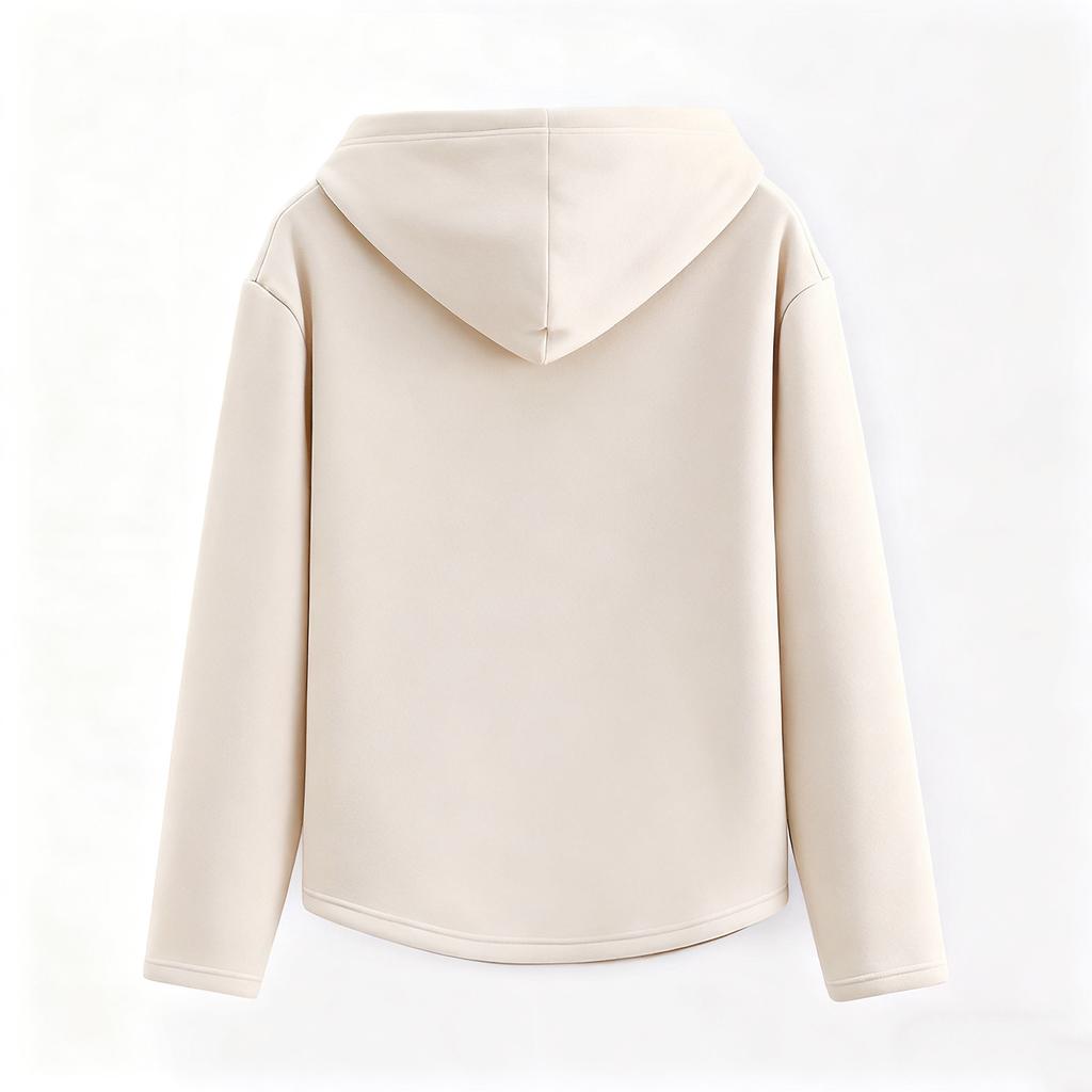 Женский повседневный и модный однотонный худи с короткими рукавами и длинными рукавами