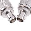 1X Uhf Male Pl259 Pl-259 Plug To Bnc Female Jack Rf Coaxial Adapter Connector