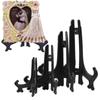 Black 3-12inch Plastic Easels Plate Display Stands Picture Frame Stand Holder Home Kitchen Decoration