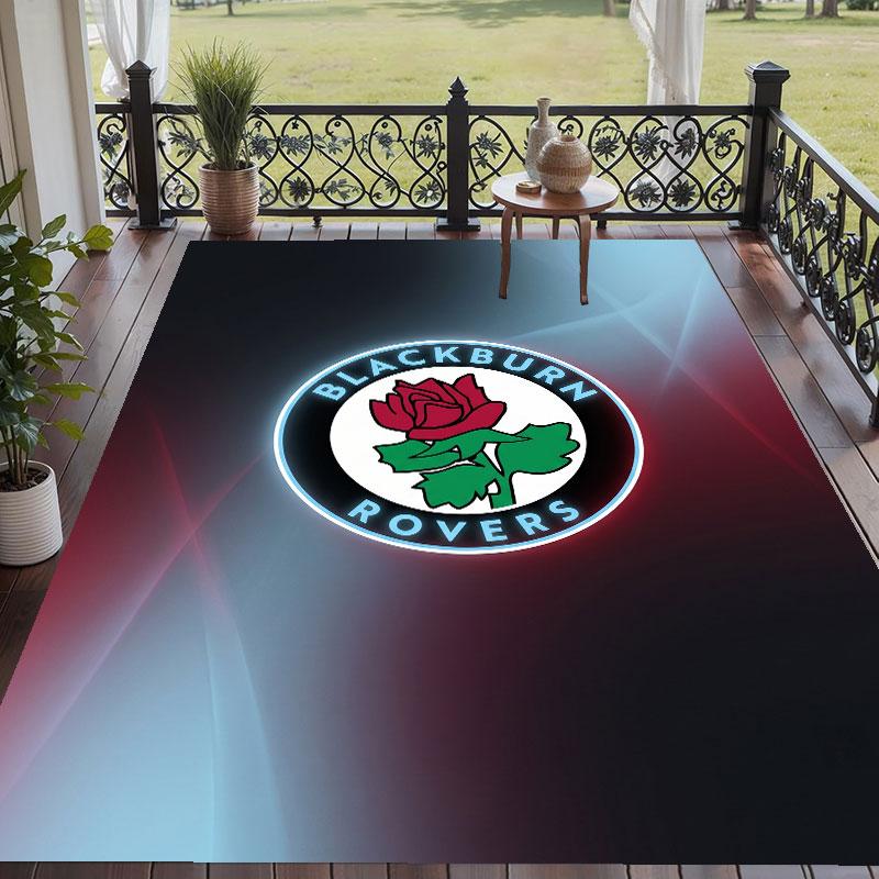 Soft Floor Carpet Blackburn Rovers Football Pattern Area Rug Decorative Mat For Home Room Decoration