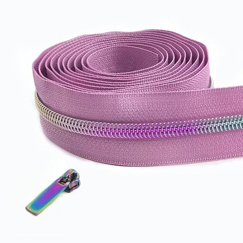 1/2/3/4/5 метров 5# нейлоновые молниевые ленты со слайдерами спиральные молнии сумка кошелек карман пуллеры для молний головка набор для ремонта швейные аксессуары