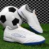 High Quality Professional TF Soccer Shoes Men Comfy Leather White Men's Futsal Sneakers Non-slip Indoor Football Trainers Women