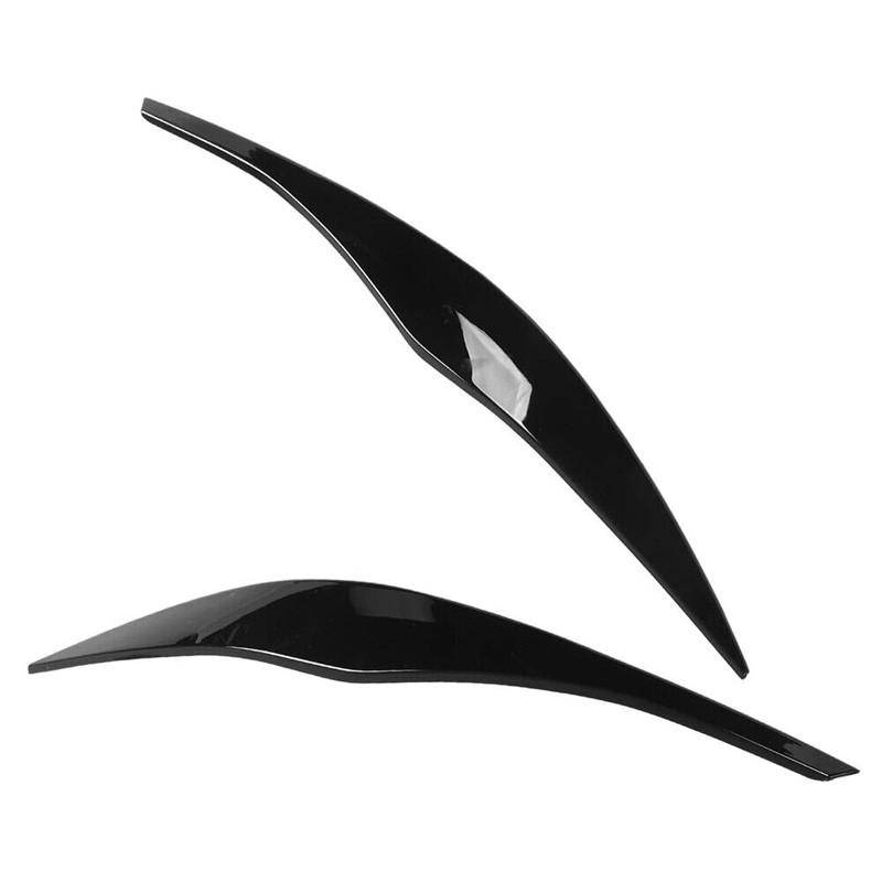 2 шт. глянцевая черная накладка на фару для BMW 3 серии E90 E91 седан универсал 2005-2012