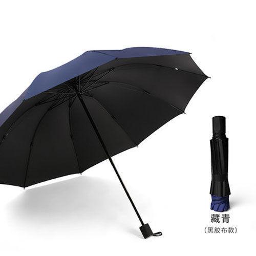 Vinyl sunscreen sun umbrella Ten bone folding business umbrella Printed logo Double parasol
