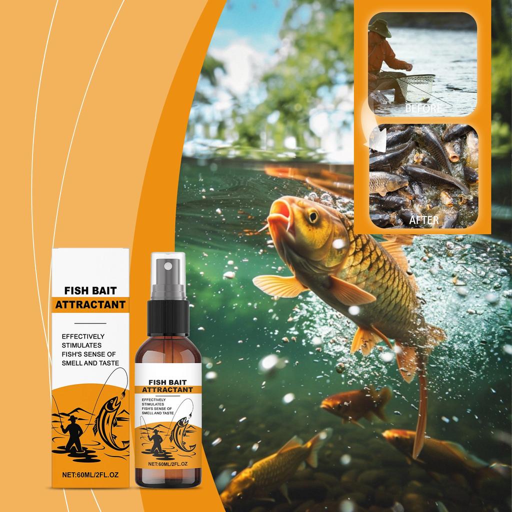 Fish Attractant, Sweet Fish Feed, Portable Reservoir Wild Fishing, Enhancing The Aquatic Response Of Fish Schools,60ML