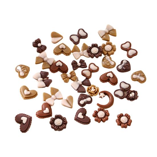 30 шт./пакет смоляные камелия стразы для ногтей красивые прочные банты аксессуары для дизайна ногтей