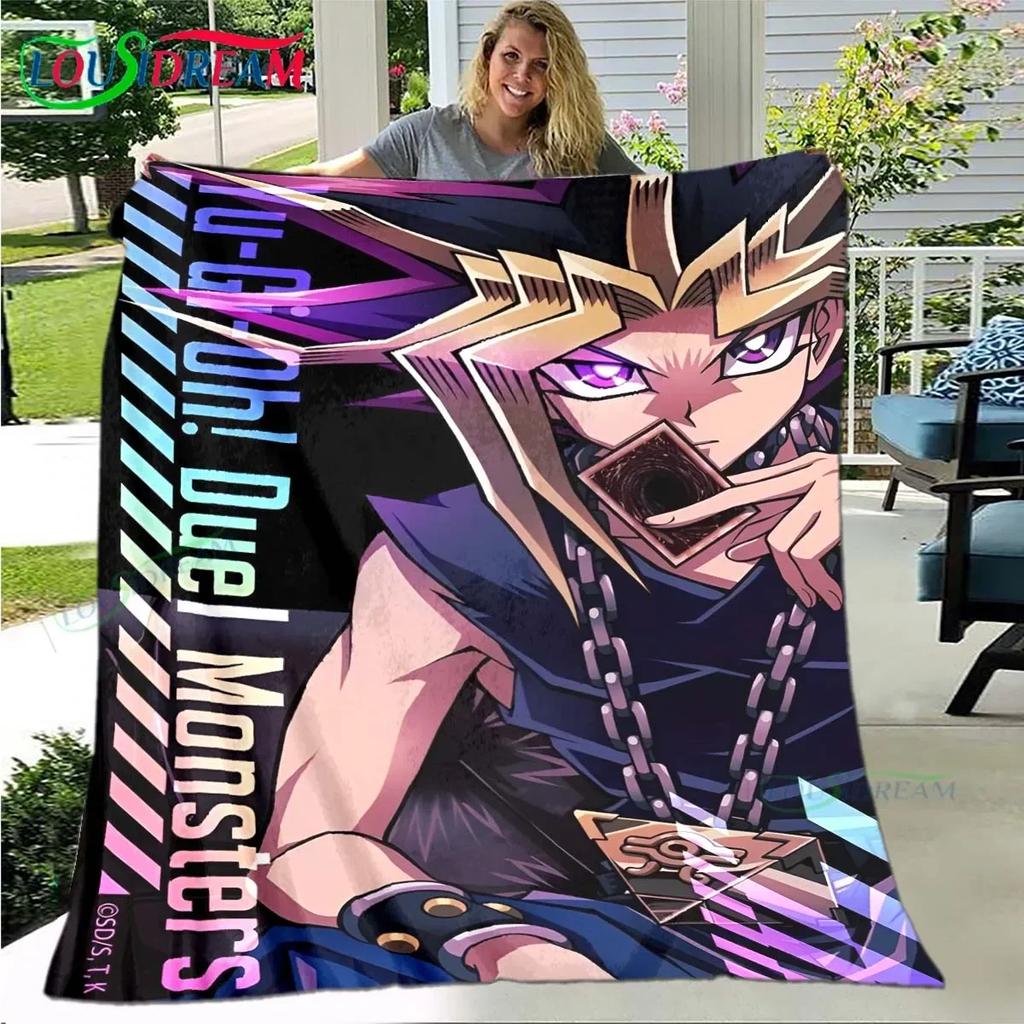 Известная Карточная Игра Y-Yu-Gi-Oh Плед, Фланелевый Плед для Дома Спальни Кровати Дивана Пикника Офиса Пешего Туризма Отдыха Дневного Сна