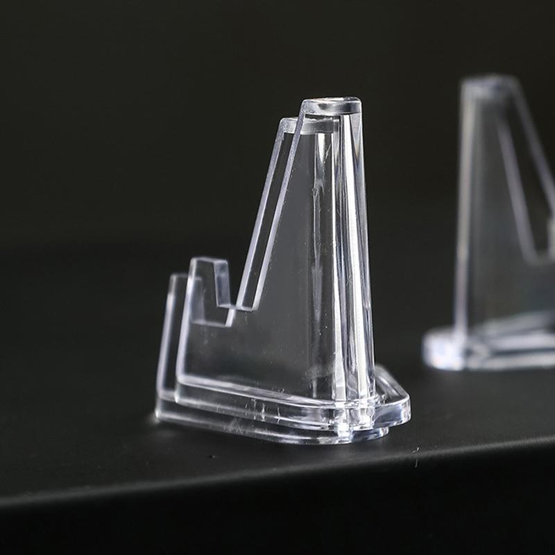 10 шт. прозрачная акриловая подставка для монет, мини-подставка для памятных монет, подставка для значков, расположенная