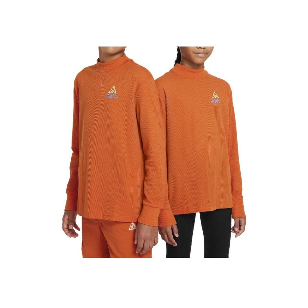 Nike Свитер с длинным рукавом и надписью Letter Half High Neck, детская толстовка, оранжевый цвет FD3153-893