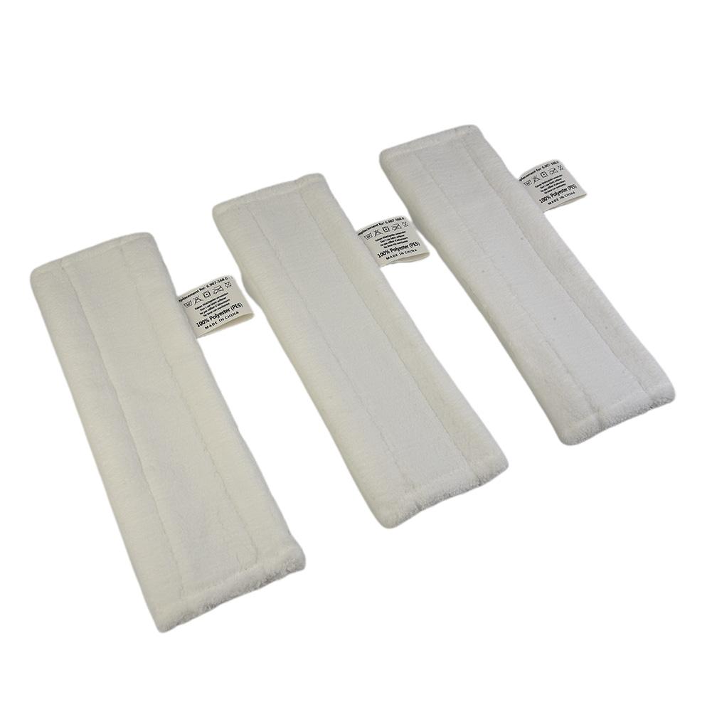 White Cloth Pads 345*115mm 3PCS Steam Cleaner Floor SC1 SC2 High Quality