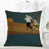 Casual daily Anime Movie KKikujiro Cushion Cover Daily Washable Linen Pillowcase Soft  for Sofa Bed Home Room Decor
