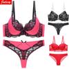 New Arrivals 2022 Sexy Women Bra Set BC Cup Push Up Underwear and Panty Set Intimate Thong Underwear Set