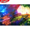 DINGPU 5D Diamond Painting Full Round Drill DIY Diamond Embroidery Cross Stitch Home Decoration