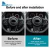 For Subaru WRX/ WRX STI   2024 Real Carbon Fiber Car Steering Wheel Center Cover Sticker Interior Decor Trim Accessories