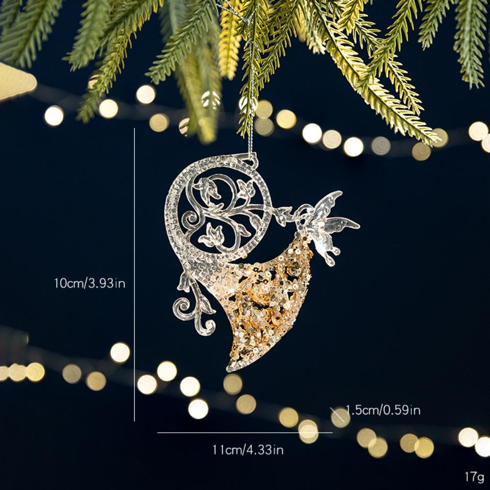 Acrylic Christmas Tree Ornaments DIY Crystal Hanging New Christmas Crystal Pendants Indoor Outdoor
