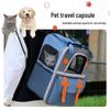 Портативный рюкзак для путешествий с питомцем: Дизайн космической капсулы для кошек и маленьких собак