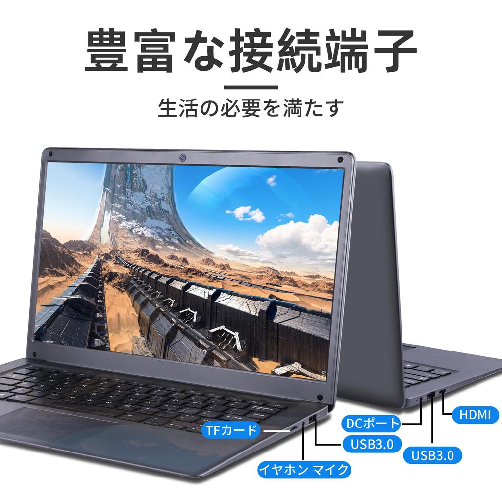 Yijowi Офисный 2019 1920x1080 IPS Windows 11 Тонкий Intel Celeron 6 ГБ 128 ГБ 5G Мини HD USB для Онлайн-работы и Просмотра Видео Ноутбук, 14-дюймовый,