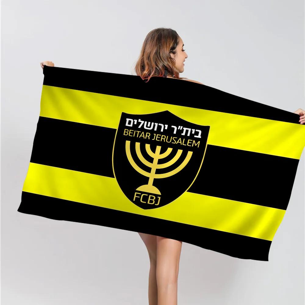 B-Beitar J-Jerusalem F-FC Пляжное полотенце Мультяшное Милое Летнее Детское Большое Банное полотенце Микрофибра Впитывающее для Плавания Путешествий