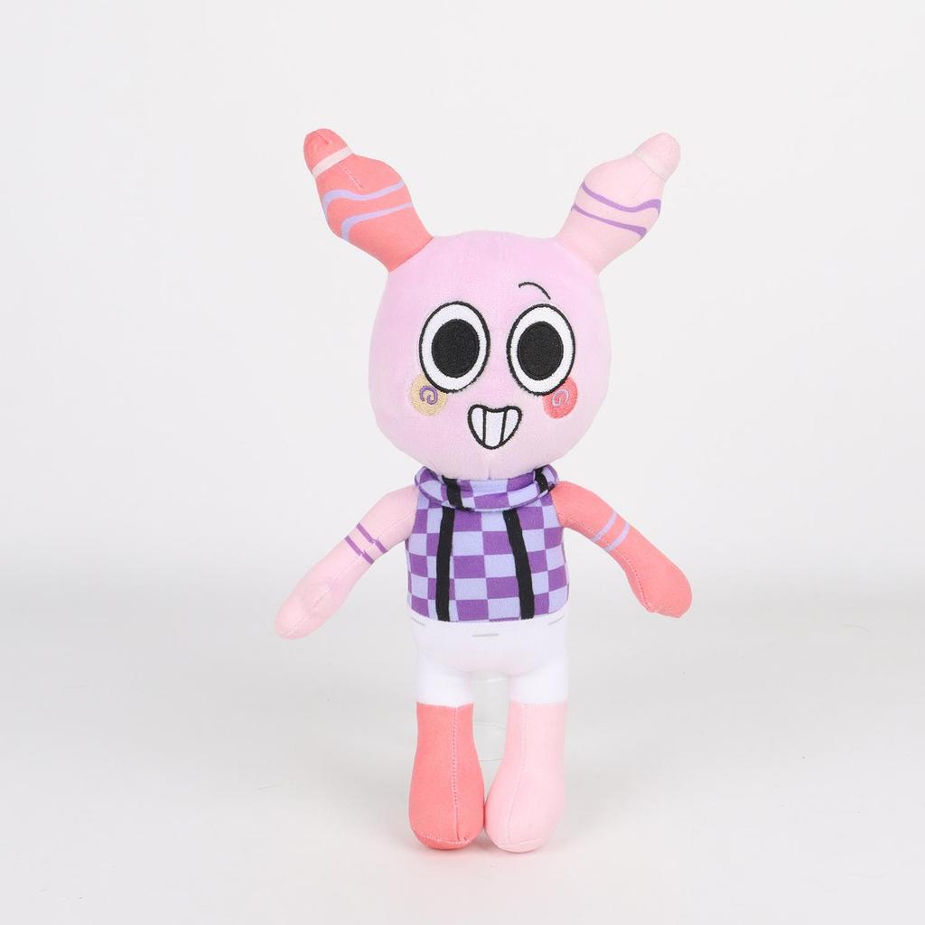 Dandy's World Plush Cute Dandy World Scrap Stuffed Horror Game Goob Pebble Plushie Soft Pillow Doll Kawaii Room Decor Toy