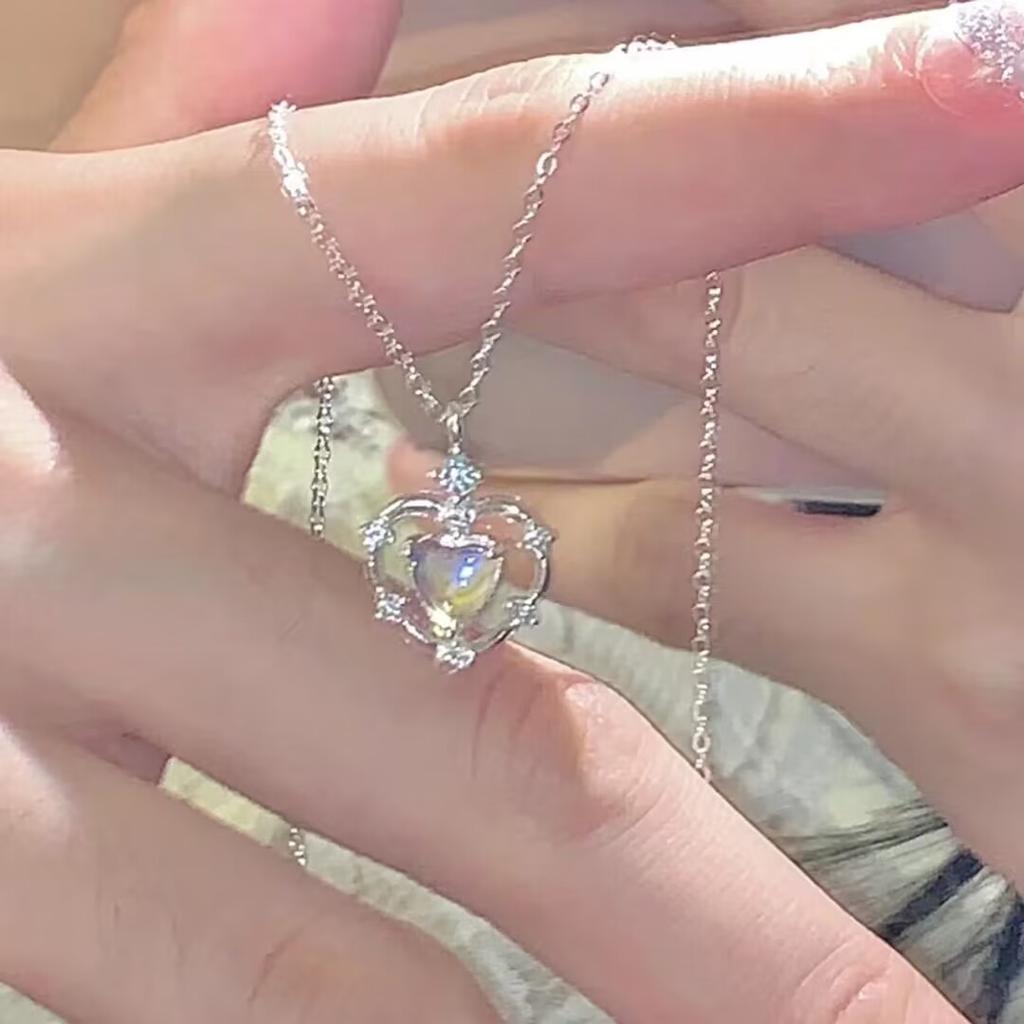 Градиентное ожерелье с любовью женская ключичная цепочка