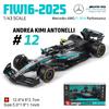 Ббураго 1:43 2025 F1 BWT Alpine Formula One Team #10 Пьер Гасли #43 Франко Колапинто Металлическая модель автомобиля литье под давлением Игрушка Коллекционная