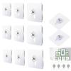 10Pcs Plastic Adhesive Wall Hook Seamless Non Trace Stickers Wall Screws Hanging Nails  Cabinet