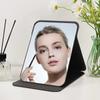 Folding Makeup Mirror High-quality Portable Desktop Makeup Mirror Single-side Creative Women Solid Color Standing Makeup Mirror