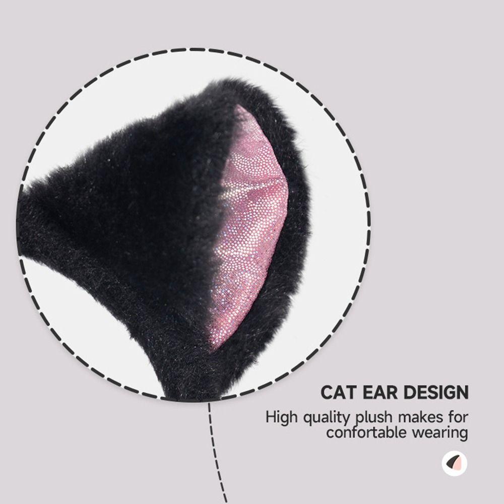 Набор повязок на голову с кошачьими ушками Jk Кошка Женщина Хэллоуин Нарядная милая косплей головной убор Девушка/Женщина