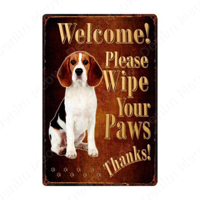 Остерегайтесь собаки, винтажные металлические жестяные таблички, таблички для бара, кафе, домашний уличный декор, настенный художественный постер с домашними животными запрещен, N360