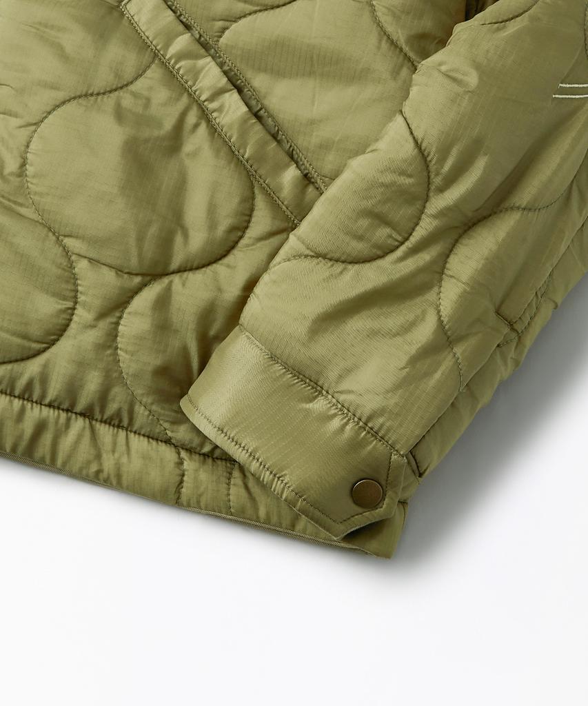 OUTSTANDING [Looney Tunes] Reversible Quilted Jacket_Khaki/Olive Green