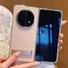 Для OPPO Find N5 гальванизированный кожаный чехол-подставка для телефона