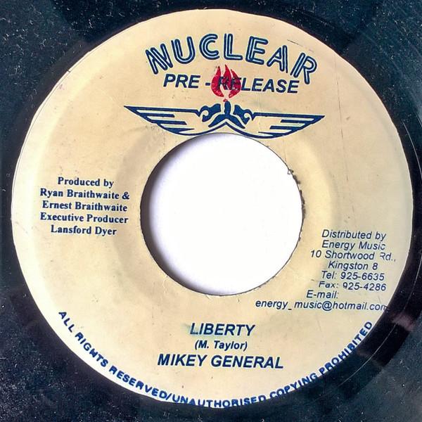 7-дюймовая пластинка MIKEY GENERAL / POWERMAN - Liberty / Love НЕТ Nuclear Ямайский Регги, Ска и Даб Б/У