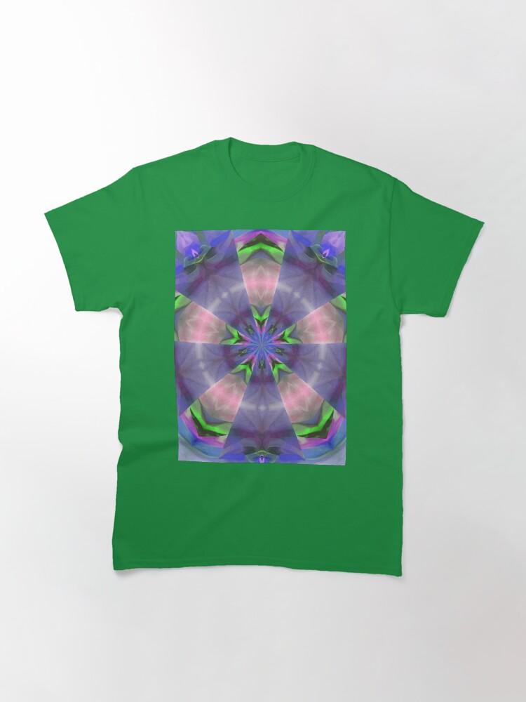 Pentangle Pastel Shades Multicolored Kaleidoscope Pentangle Pattern 9 Classic T-Shirt