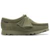 Clarks Замшевые Простые Универсальные Низкие Повседневные Кроссовки Женские Зеленые 26177865